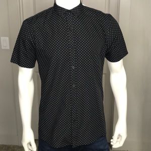 Top man - USA M - polka dot shirt